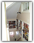 Custom Bookshelves on Stairs